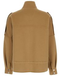 Pinko - 'Crostino' Jacket With Collar With Buttons And Front Pockets - Lyst