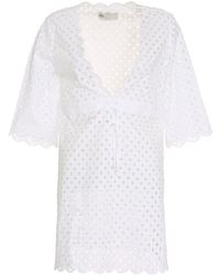 Tory Burch - Cotton Mini-dress - Lyst