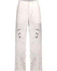 Marine Serre - Wide Leg Pant - Lyst