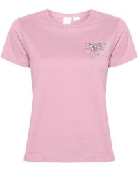 Pinko - Rhinestone-Embellished T-Shirt - Lyst