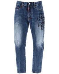 DSquared² - "dark Wash Icon Stamps Bro Jeans In - Lyst