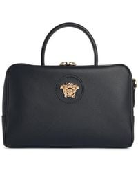 Versace - 'La Medusa Boston' Leather Bag - Lyst