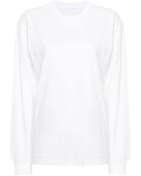 Alexander Wang - T-Shirt With Rubberized Logo - Lyst