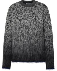 Off-White c/o Virgil Abloh - Off- Mohair Fuzzy Sweater - Lyst
