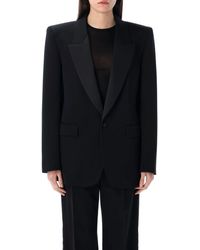 Saint Laurent - Grain De Poudre Tuxedo Jacket - Lyst