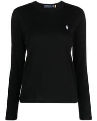 Ralph Lauren - Logo-Embroidered Cotton T-Shirt - Lyst
