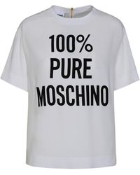 Moschino - White Acetate T-shirt - Lyst