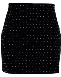 ANDAMANE - 'Nerea' Mini-Skirt With All-Over Rhinestone - Lyst