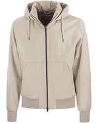 Herno - Cashmere And Silk Hooded Jacket - Lyst