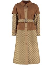 Gucci - GG Fabric Trench Coat - Lyst