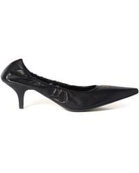 Miu Miu - Leather Decolleté Nappa Pumps Aviator - Lyst
