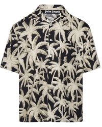 Palm Angels - Two-tone Viscose Shirt - Lyst