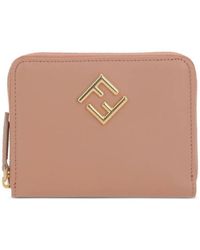 Fendi - Ff Diamonds Zip Around Medium Wallet Accessories - Lyst