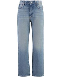 Mother - The Ditcher Hover Cropped Jeans - Lyst