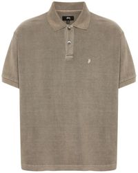 Stussy - Cotton Piqué Polo Shirt - Lyst