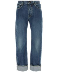 Alexander McQueen - Straight Fit Jeans In Selvedge Denim - Lyst