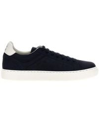 Brunello Cucinelli - Nubuck Calfskin Sneakers - Lyst