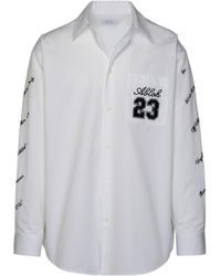 Off-White c/o Virgil Abloh - Logo 23 White Cotton Shirt - Lyst