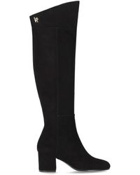 Via Roma 15 - Vr Suede Heeled High Boot - Lyst