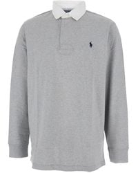 Polo Ralph Lauren - 'Rugby Fit' Polo Shirt With Contrasting Collar - Lyst