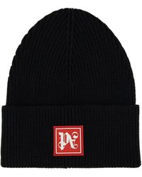 Palm Angels - Beanie Hat With Logo - Lyst