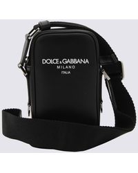 Dolce & Gabbana - Leather Messenger Bag - Lyst