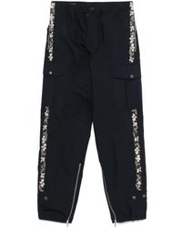 Dries Van Noten - Pebb Gd Emb 1146 M.W.Pants Nav - Lyst