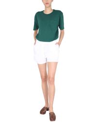 Save 27% Aspesi Cotton Shorts in White Womens Shorts Aspesi Shorts 