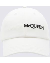 Alexander McQueen - White And Black Cotton Baseball Cap - Lyst