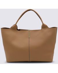 Tod's - Camel Leather Top Handle Bag - Lyst