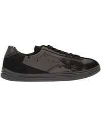 Stone Island - Fabric, Suede And Rubber Trainers - Lyst