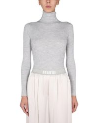 Brunello Cucinelli Sweater With Jewellery Detail - Grey