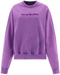 Acne Studios - Sweatshirt With Blurred Logo - Lyst