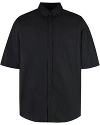 Balenciaga - Short Sleeve Cotton Shirt - Lyst