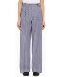 Department 5 - Fairmont Striped Wide Trousers - Lyst
