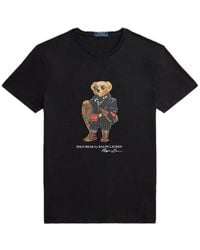 Polo Ralph Lauren - Classic Graphic T-Shirt With Bear Motif - Lyst