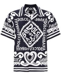 Dolce & Gabbana - Printed Silk Shirt - Lyst