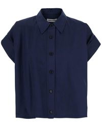Low Classic - Shirt With Pointed Collar And Turned Up Sleeves Sleeves - Lyst