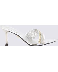 ALEVI - Silver Leather And Metal Vegas Sandals - Lyst