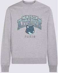 Maison Kitsuné - Light Cotton Campus Fox Sweatshirt - Lyst
