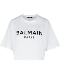Balmain - Cotton Top - Lyst