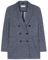 Circolo 1901 - Double-Breasted Jersey Jacket - Lyst