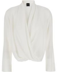 Plain - Georgette Blouse - Lyst
