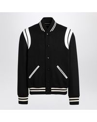 Saint Laurent - Wool Bomber Jacket - Lyst