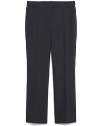Max Mara - Fatina Slim-Fit Stretch Cotton And Viscose Trousers - Lyst
