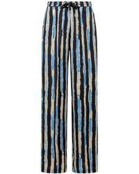Pinko - Poirot Trousers With Pictorial Stripe - Lyst
