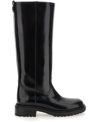 Casadei - Boots With Wide Heel And Zip Closure - Lyst