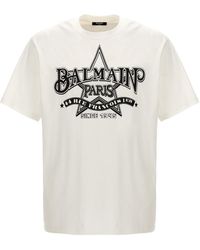 Balmain - Star T-shirt - Lyst