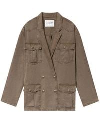 Isabel Marant - Nevala Cotton And Linen Workwear Jacket - Lyst