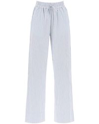 Skall Studio - Striped Cotton Rue Pants With Nine Words - Lyst